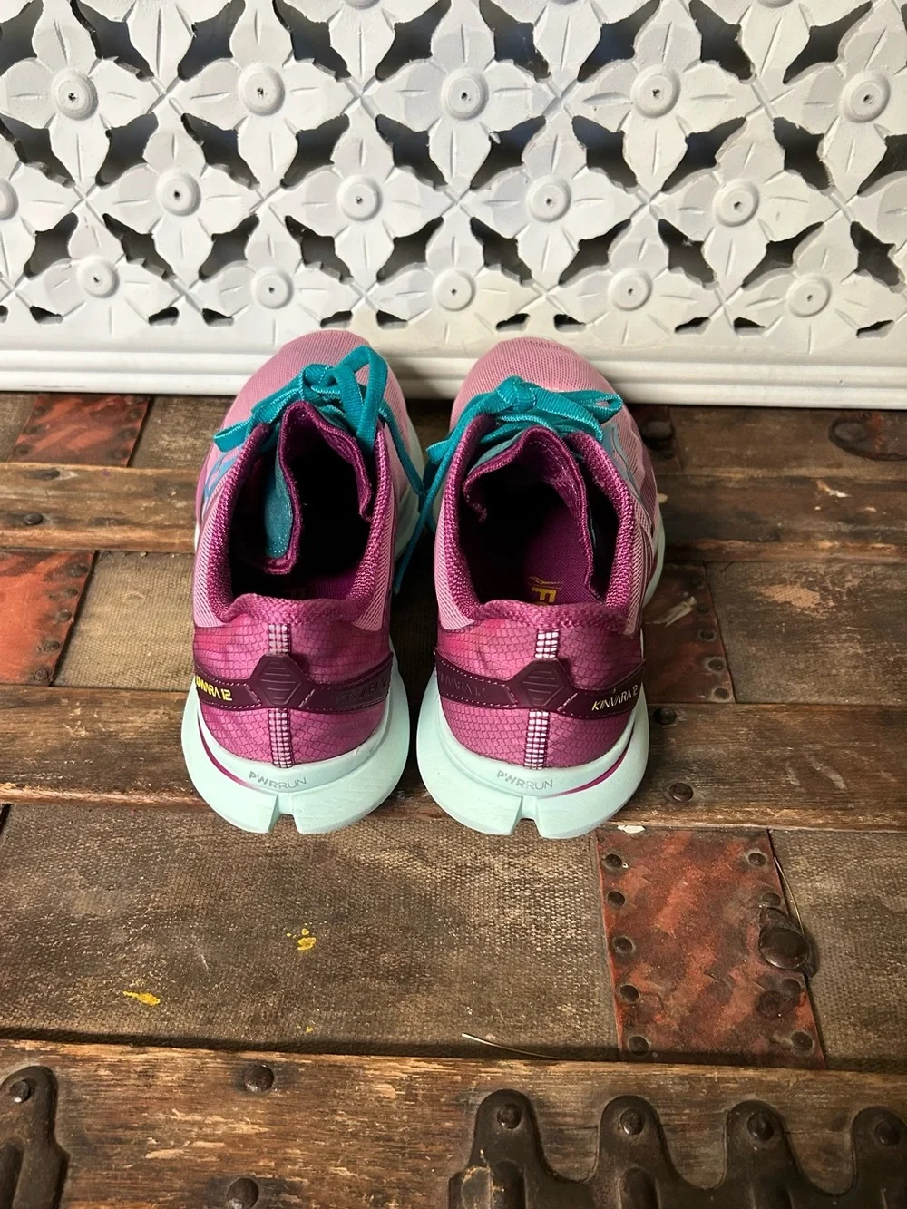 Saucony Kinvara 12 Lavender Teal‎ Running Shoes Lightweight Sneakers Size 7